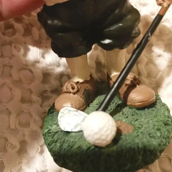 Golf Santa Christmas Ornament 4" Bearded Gentleman Vintage - Picture 4 of 6